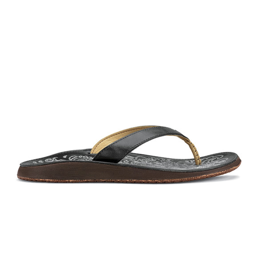 Olukai Paniolo - Black/black - Naiset - US 9