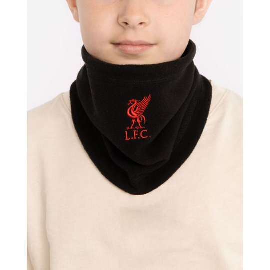 Liverpool Kauluri Fleece - Musta/Punainen Lapset