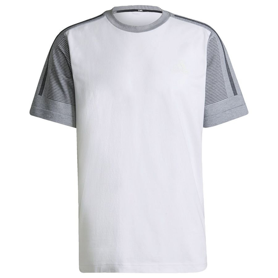 adidas T-paita Z.N.E. Sportswear Aeroknit - Valkoinen/Harmaa