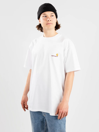 Carhartt WIP American Script T-Shirt valkoinen