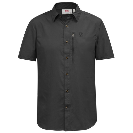 Fjällräven Abisko Hike Shirt Ss M - Dark Grey - Miehet - M
