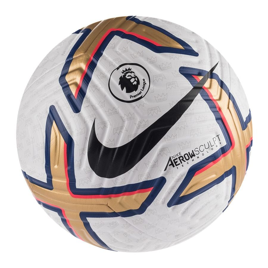 Nike Jalkapallo Flight Premier League - Valkoinen/Kulta/Sininen