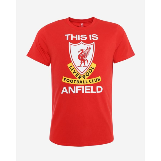 Liverpool T-paita This Is Anfield - Punainen - Liverpool Fc, koko Medium