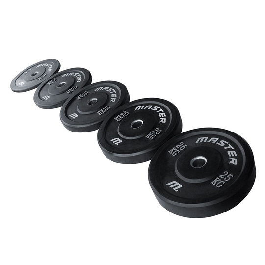 Master Fitness Painopaketti 150 kg, Levypainot Bumper