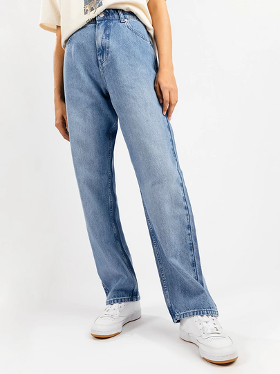 Afends Violet Hemp Denim Straight Leg Jeans sininen