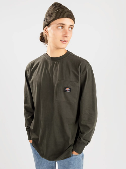 Dickies Mount Vista Long Sleeve T-Shirt vihreä